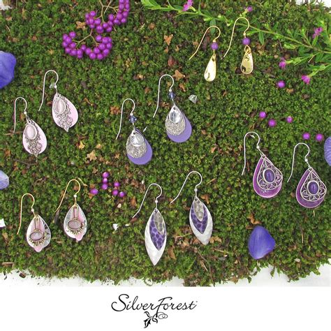 silver forest earrings clearance.